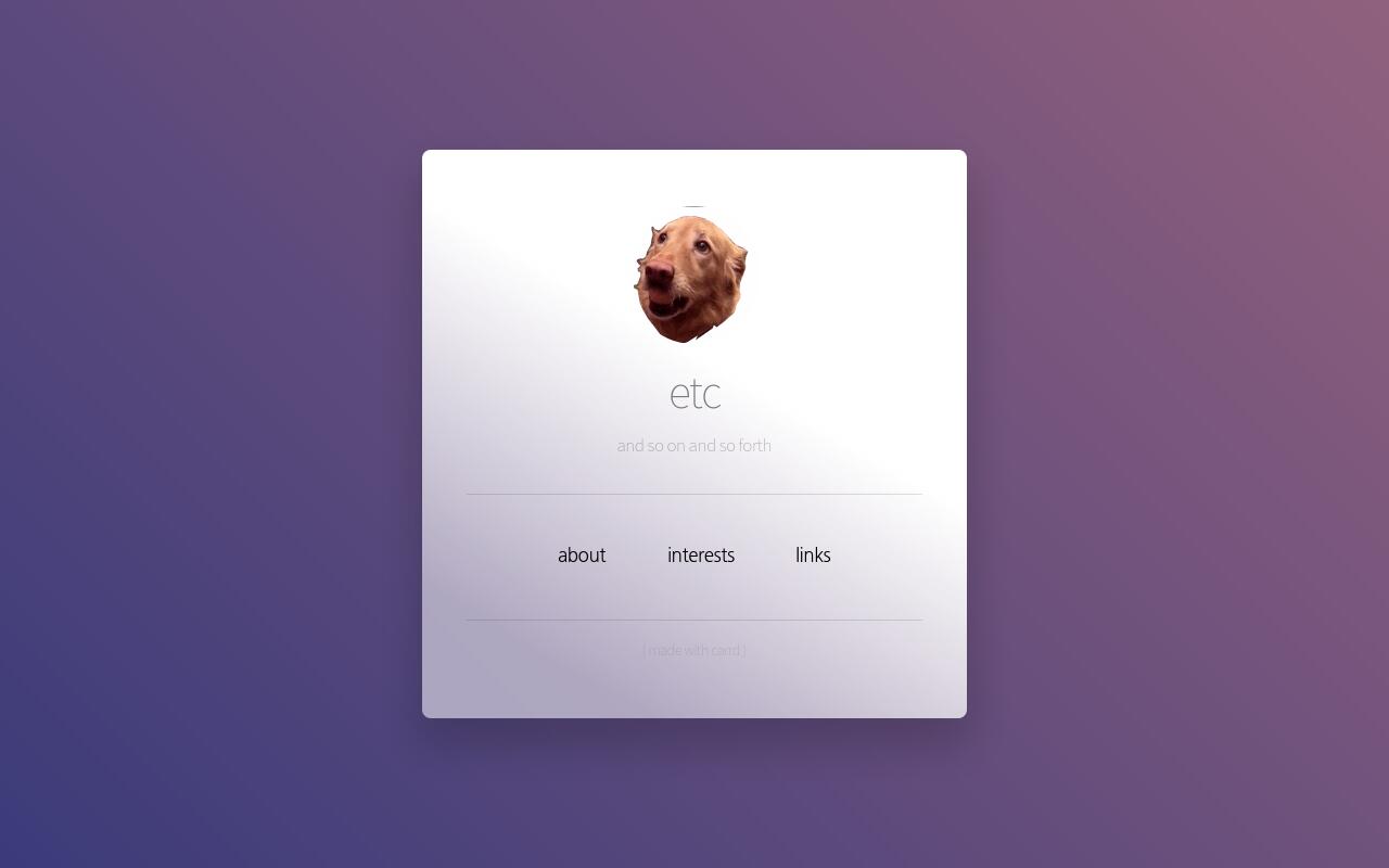 Carrd profile picture for @curie